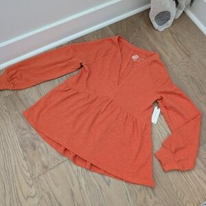 Pilcro by Anthropologie Brushed Terry Top Tunic Women's S NWT